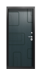 Дверь Termo Ral 9005 Серый Антрацит 1224 вид внутри