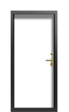 Дверь Termo Decoline венге бонобо Collori RAL 7002 Vesuvio вид внутри