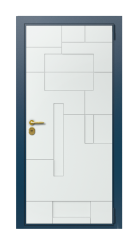 Дверь TermoWood Del Mare Ral 8025 1486 вид снаружи