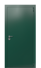 Дверь TermoPlus Ral 6005 Woodline Темно-зеленое 2729 вид снаружи