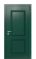 Дверь TermoPlus Ral 6005 Белый Мрамор 219 вид снаружи