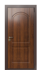 Дверь TermoWood Ral 8017 Коньячный дуб 1331 вид снаружи