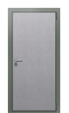 Дверь TermoWood Ral 7009 Лен маренго 1355 вид снаружи