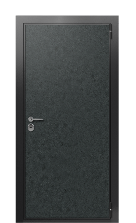 Дверь TermoWood Ral 9005 Terma Premium Черный гранит 2572
