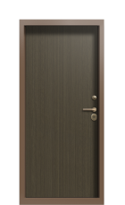 Дверь Termo Ral 8025 Орех американский 1356 вид внутри