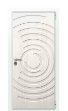 Дверь TermoWood Ral 9003 Слоновая кость 1087 вид снаружи