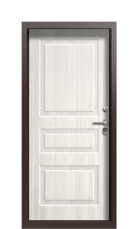 Дверь Termo Woodline тик tobacco вид внутри
