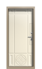 Дверь Termo Ral 1019 Слоновая кость 1223 вид внутри