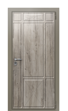 Дверь TermoWood Ral 7006 Арктическая береза 1065 вид снаружи