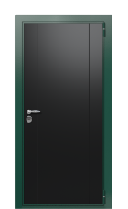 Дверь TermoWood Ral 6005 Венге бонобо 1496 вид снаружи