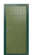 Дверь TermoWood Ral 6005 Темно-зеленое 1039 вид снаружи