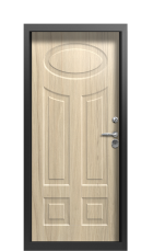 Дверь Termo Decoline premium сатиновое дерево Vesuvio F004 вид внутри