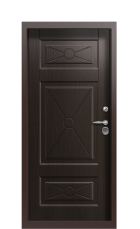 Дверь Termo Ral 8025 Венге 643 вид внутри