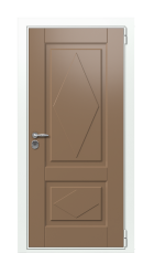 Дверь TermoWood Ral 9003 Ral 8025 1507 вид снаружи