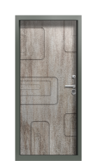 Дверь Termo Ral 7009 Джут 1060 вид внутри