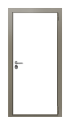 Дверь TermoWood Ral 7006 RAL 7002 1246 вид снаружи