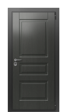 Дверь TermoWood Decoline premium графитовое дерево vesuvio граб белый вид снаружи