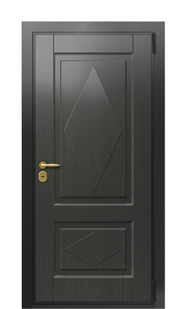 Дверь TermoWood Ral 9005 Графитовое дерево 274