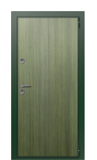 Дверь TermoWood Patina Woodline Темно-Зеленое 2490 вид снаружи