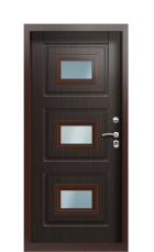 Дверь Termo Ral 3005 Венге 1402 вид внутри