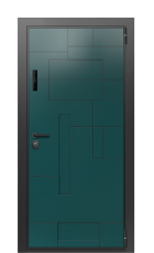 Дверь TermoWood Collori Зеленое сукно, Collori Слоновая кость вид снаружи