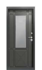 Дверь Termo Ral 7043 Grey matt 1394 вид внутри