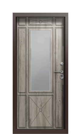 Дверь TermoWood Ral 9005 Арктическая береза 1096