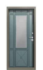 Дверь Termo Silver Серый Туман 1398 вид внутри