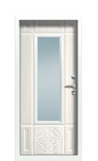 Дверь Termo Ral 9003 Белая эмаль 1203 вид внутри