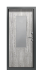 Дверь Termo Ral 7043 Морадо серебристый 1391 вид внутри