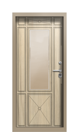 Дверь TermoWood Ral 1019 Сатиновое дерево 1190