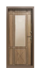 Дверь Termo Ral 8025 Грецкий орех 1199 вид внутри