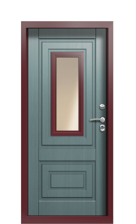 Дверь TermoWood Ral 3005 Серый Туман 1106