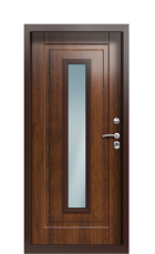 Дверь Termo Ral 6005 Коньячный дуб 1435 вид внутри
