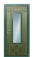 Дверь TermoWood Ral 6028 Тёмно-Зелёная 672 вид снаружи