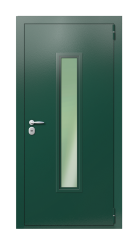 Дверь TermoPlus Ral 6005 Венге 1418 вид снаружи