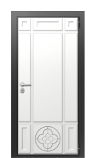 Дверь TermoWood Vesivio Милк 410 вид снаружи