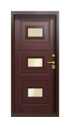 Дверь Termo Ral 9005 Темно-красный 1429 вид внутри