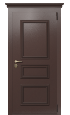 Дверь TermoPlus Ral 8025 белое дерево 496