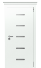 Дверь TermoPlus Ral 9003 Kale 632 вид снаружи