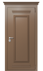 Дверь TermoPlus Ral 8025 Слоновая Кость 342 вид снаружи