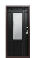 Дверь Termo Silver RAL 9005 1093 вид внутри