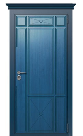 Дверь TermoPlus Del Mare Woodline Темно-синяя 2724