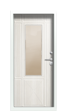 Дверь Termo Ral 9005 Белая Эмаль 217 вид внутри