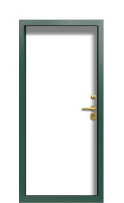 Дверь Termo Ral 6028 Ral 7002 1500 вид внутри