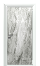 Дверь TermoWood Ral 9003 Белый Мрамор 792 вид снаружи