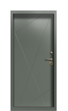 Дверь Termo Ral 7009 Securemme 166 вид внутри