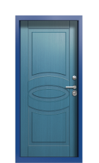 Дверь Termo Ral 3031 Серо-голубая 124 вид внутри