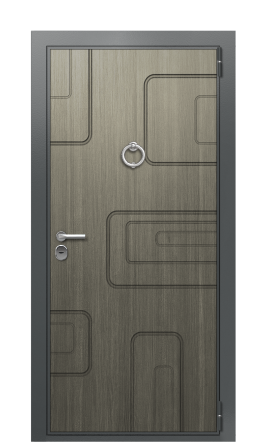 Дверь TermoWood Ral 7043 Серый Кварц 257