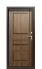 Дверь Termo Woodline тик tobacco вид внутри